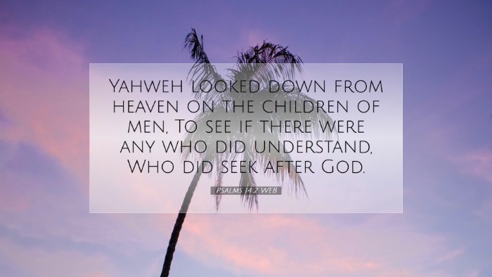 Picture 07 - Psalms 14:2 WEB Desktop Wallpaper - Yahweh looked down from heaven on the children of - Desktop Bible Verse Wallpaper