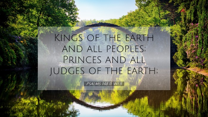 Picture 07 - Psalms 148:11 WEB Desktop Wallpaper - Kings of the earth and all peoples; Princes and - Desktop Bible Verse Wallpaper