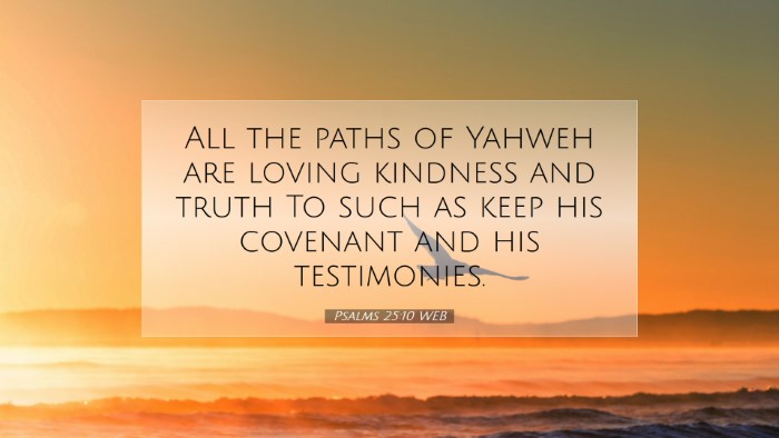 Picture 07 - Psalms 25:10 WEB Desktop Wallpaper - All the paths of Yahweh are loving kindness and - Desktop Bible Verse Wallpaper