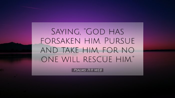 Picture 07 - Psalms 71:11 WEB Desktop Wallpaper - Saying, 