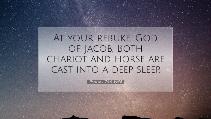Picture 07 - Psalms 76:6 WEB Desktop Wallpaper - At your rebuke, God of Jacob, Both chariot and - Desktop Bible Verse Wallpaper