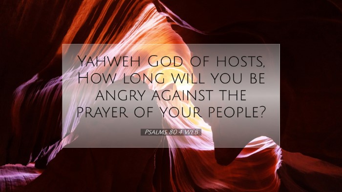 Picture 07 - Psalms 80:4 WEB Desktop Wallpaper - Yahweh God of hosts, How long will you be angry - Desktop Bible Verse Wallpaper