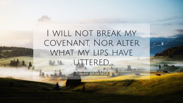 Picture 07 - Psalms 89:34 WEB Desktop Wallpaper - I will not break my covenant, Nor alter what my - Desktop Bible Verse Wallpaper