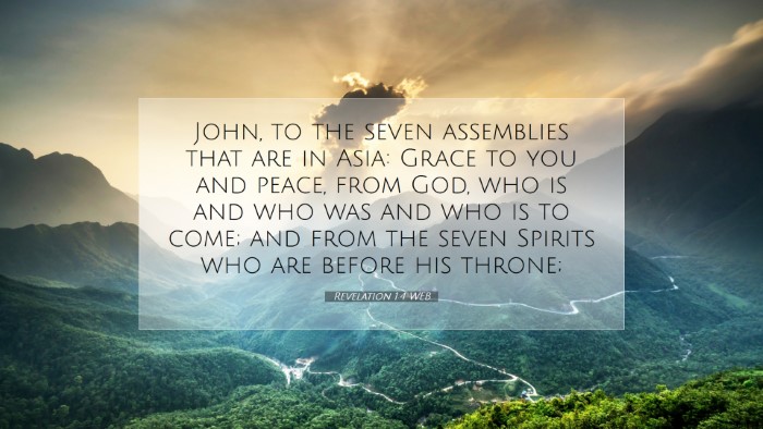 Picture 07 - Revelation 1:4 WEB Desktop Wallpaper - John, to the seven assemblies that are in Asia: - Desktop Bible Verse Wallpaper