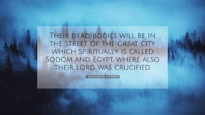Picture 07 - Revelation 11:8 WEB Desktop Wallpaper - Their dead bodies will be in the street of the - Desktop Bible Verse Wallpaper