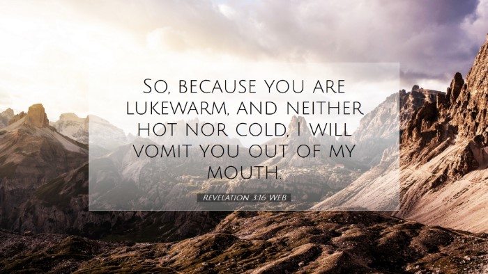 Picture 07 - Revelation 3:16 WEB Desktop Wallpaper - So, because you are lukewarm, and neither hot nor - Desktop Bible Verse Wallpaper