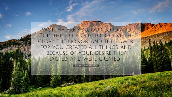 Picture 07 - Revelation 4:11 WEB Desktop Wallpaper - 
