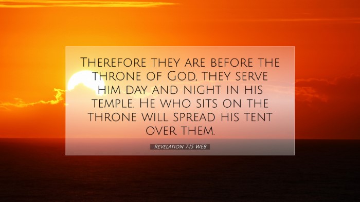 Picture 07 - Revelation 7:15 WEB Desktop Wallpaper - Therefore they are before the throne of God, they - Desktop Bible Verse Wallpaper