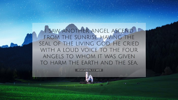 Picture 07 - Revelation 7:2 WEB Desktop Wallpaper - I saw another angel ascend from the sunrise, - Desktop Bible Verse Wallpaper