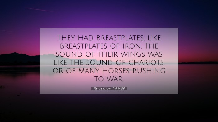 Picture 07 - Revelation 9:9 WEB Desktop Wallpaper - They had breastplates, like breastplates of iron. - Desktop Bible Verse Wallpaper