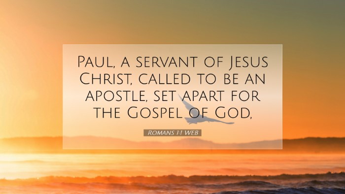 Picture 07 - Romans 1:1 WEB Desktop Wallpaper - Paul, a servant of Jesus Christ, called to be an - Desktop Bible Verse Wallpaper