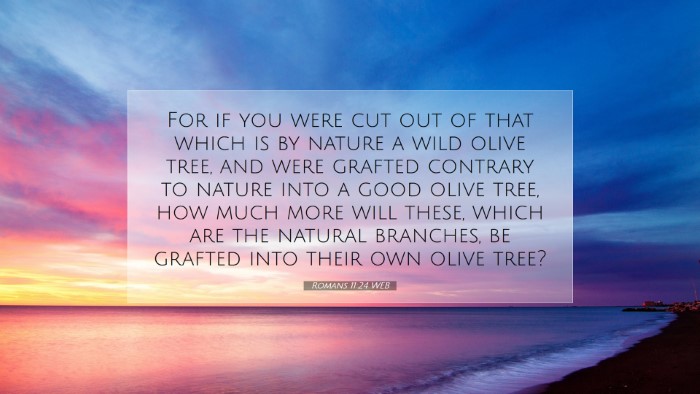 Picture 07 - Romans 11:24 WEB Desktop Wallpaper - For if you were cut out of that which is by - Desktop Bible Verse Wallpaper