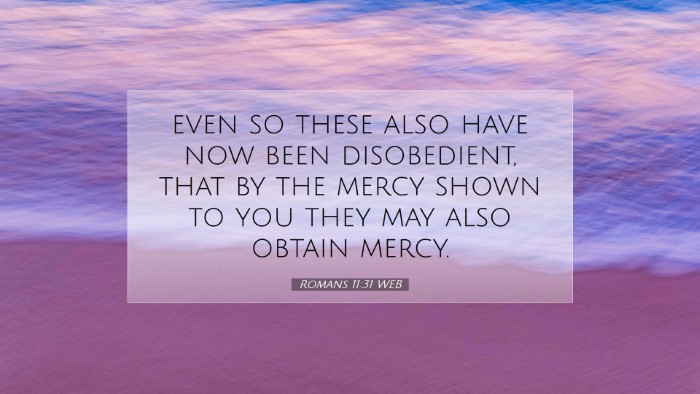 Picture 07 - Romans 11:31 WEB Desktop Wallpaper - even so these also have now been disobedient, - Desktop Bible Verse Wallpaper