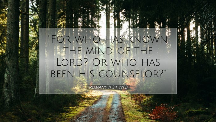 Picture 07 - Romans 11:34 WEB Desktop Wallpaper - 