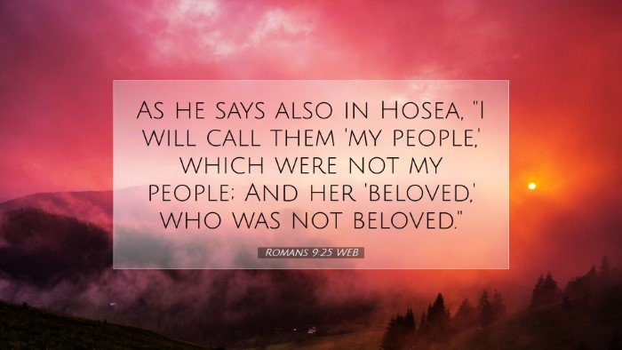 Picture 07 - Romans 9:25 WEB Desktop Wallpaper - As he says also in Hosea, 
