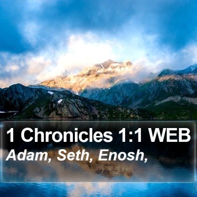 1 Chronicles 1:1 WEB Bible Verse Image