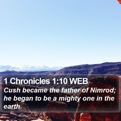 1 Chronicles 1:10 WEB Bible Verse Image