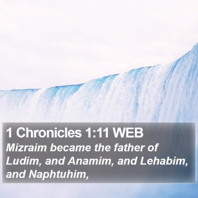 1 Chronicles 1:11 WEB Bible Verse Image