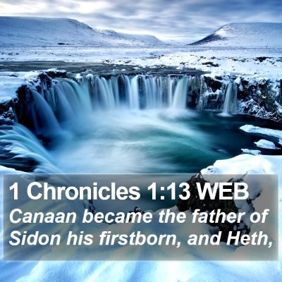1 Chronicles 1:13 WEB Bible Verse Image