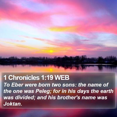 1 Chronicles 1:19 WEB Bible Verse Image