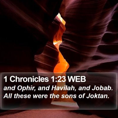 1 Chronicles 1:23 WEB Bible Verse Image