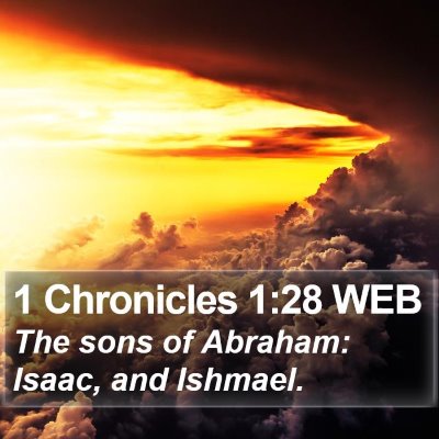 1 Chronicles 1:28 WEB Bible Verse Image