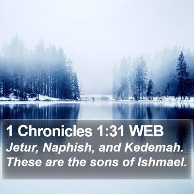 1 Chronicles 1:31 WEB Bible Verse Image