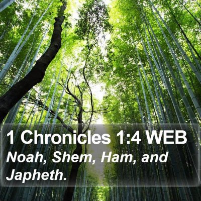1 Chronicles 1:4 WEB Bible Verse Image
