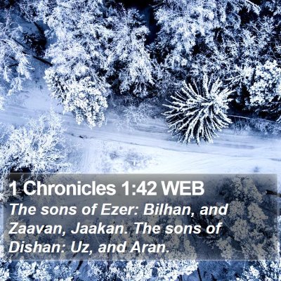1 Chronicles 1:42 WEB Bible Verse Image