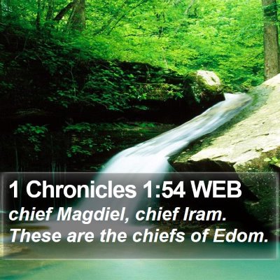 1 Chronicles 1:54 WEB Bible Verse Image
