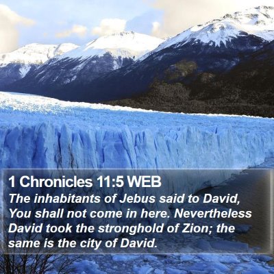 1 Chronicles 11:5 WEB Bible Verse Image
