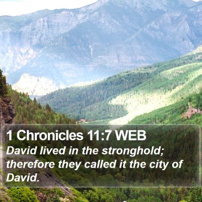 1 Chronicles 11:7 WEB Bible Verse Image