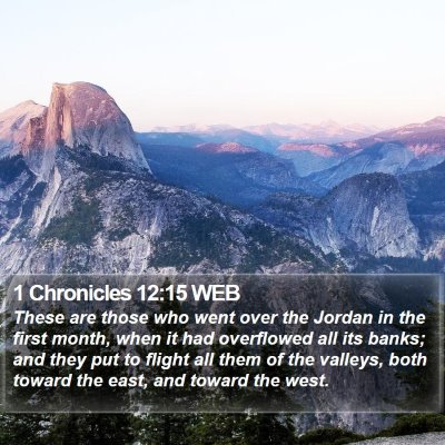 1 Chronicles 12:15 WEB Bible Verse Image