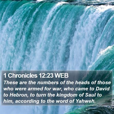 1 Chronicles 12:23 WEB Bible Verse Image