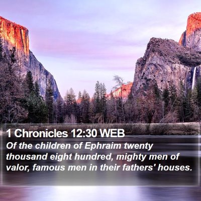 1 Chronicles 12:30 WEB Bible Verse Image
