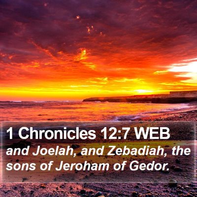 1 Chronicles 12:7 WEB Bible Verse Image