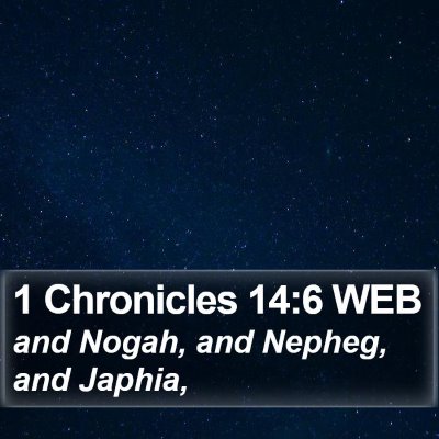 1 Chronicles 14:6 WEB Bible Verse Image