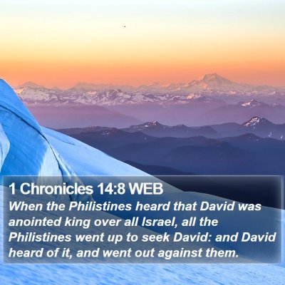 1 Chronicles 14:8 WEB Bible Verse Image