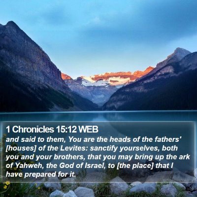 1 Chronicles 15:12 WEB Bible Verse Image