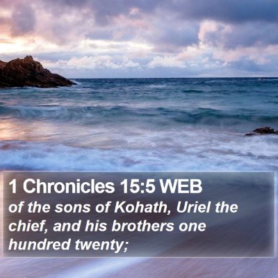 1 Chronicles 15:5 WEB Bible Verse Image