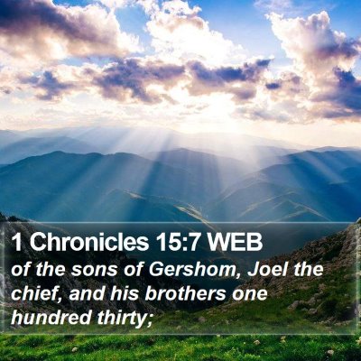 1 Chronicles 15:7 WEB Bible Verse Image