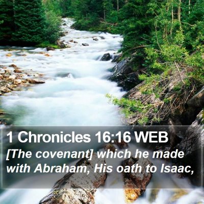 1 Chronicles 16:16 WEB Bible Verse Image