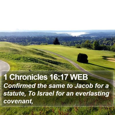 1 Chronicles 16:17 WEB Bible Verse Image