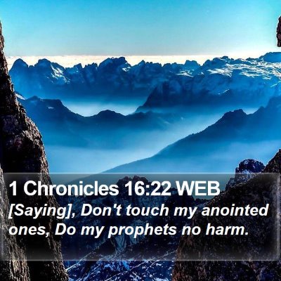 1 Chronicles 16:22 WEB Bible Verse Image