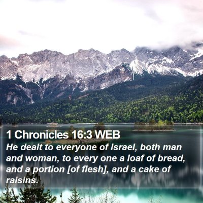 1 Chronicles 16:3 WEB Bible Verse Image