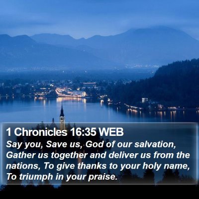 1 Chronicles 16:35 WEB Bible Verse Image