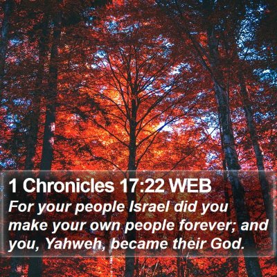 1 Chronicles 17:22 WEB Bible Verse Image