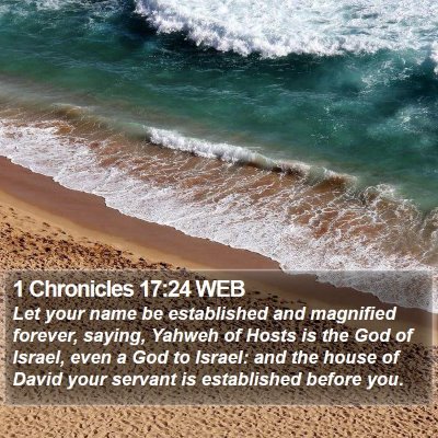 1 Chronicles 17:24 WEB Bible Verse Image