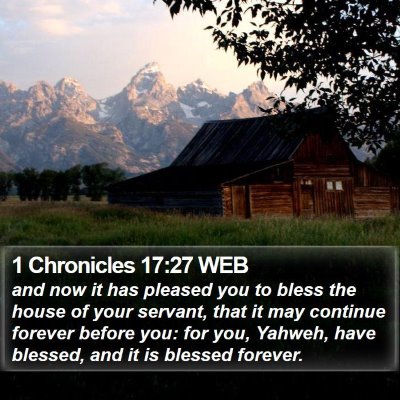 1 Chronicles 17:27 WEB Bible Verse Image