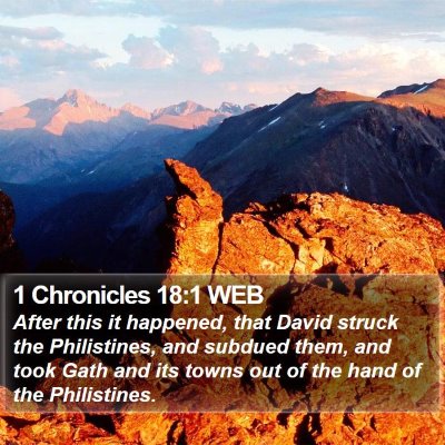 1 Chronicles 18:1 WEB Bible Verse Image